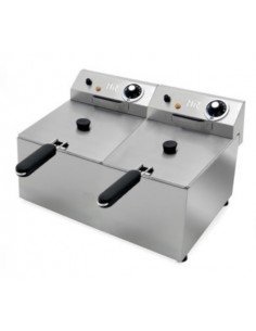 Freidora Eléctrica 8+8 l.